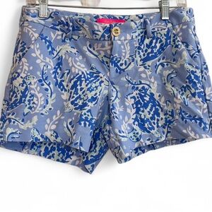 Lilly Pulitzer Blue and White Patterned Shorts